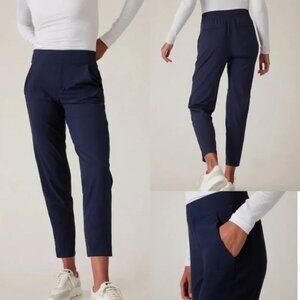 Athleta Mid-Rise Brooklyn Ankle Pants - Navy